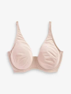 Next Non Pad Full Cup DD+ Cotton Blend Ultimate Comfort Bras 3 Pack Navy Blue/Pink/White Sale