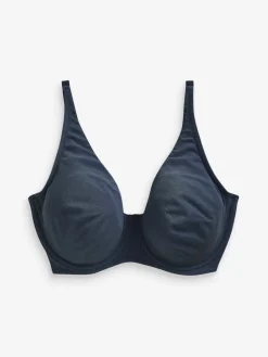 Next Non Pad Full Cup DD+ Cotton Blend Ultimate Comfort Bras 3 Pack Navy Blue/Pink/White Sale