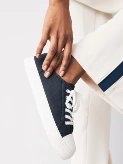 Next Canvas Baseball Trainers Navy Online