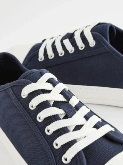 Next Canvas Baseball Trainers Navy Online