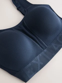 Next DD+ Ultimate Dry Tech Breathable Lightweight Pad High Impact Sports Bra Navy Hot