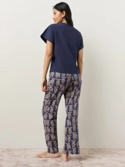 Next Navy Hamish The Highland Cow Short Sleeve Pyjamas Hot