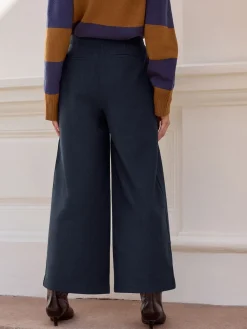 Next N. Premium Herringbone Culottes With Wool Navy Discount
