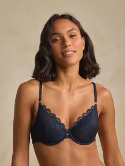 Next Pad Full Cup Premium Ultimate Comfort T-Shirt Bra Navy Discount