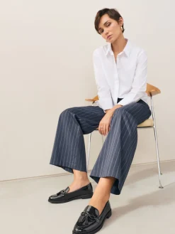 Next Patent Tassel Hardware Detail Loafers Navy Patent Clearance