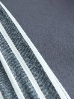 Next Half Zip Sweatshirt and Flannel Pyjamas Set Navy Stripe Clearance