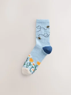 Next Ankle Socks 4 Pack Navy/Ochre Bee Discount