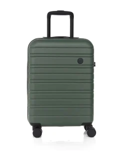 Nere STORI 55CM Cabin Suitcase Green Hot