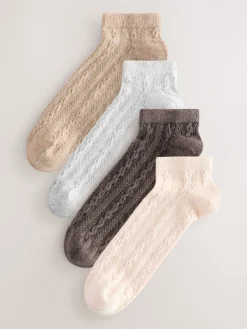 Next Cable Trainer Socks 4 Pack Neutral Outlet