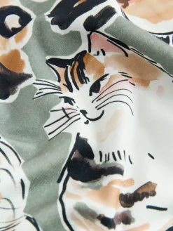 Next Long Sleeve Pyjamas Neutral Cat Best