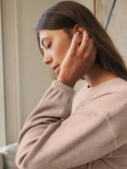 Next Neutral Cosy Waffle Long Sleeve Pyjamas Hot