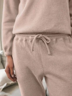 Next Neutral Cosy Waffle Long Sleeve Pyjamas Hot
