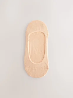 Next Low Cut Invisible Footsie Socks 3 Pack Neutral New