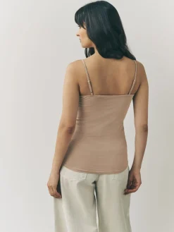 Next Thin Strap Vests 3 Pack Neutral