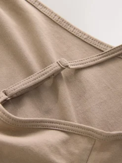 Next Thin Strap Vests 3 Pack Neutral