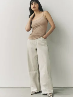 Next Thin Strap Vests 3 Pack Neutral