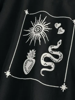 Never Fully Dressed Embroidered Sweatshirt Black Sale