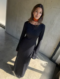 Never Fully Dressed Black Icon Mesh Dress