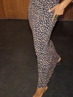 Never Fully Dressed Brown Lucia Leopard Tilly Petite Dress New