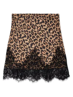 Never Fully Dressed Brown Leopard Print Lace Maeva Skirt Online