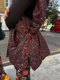 Never Fully Dressed Burgundy Leopard Padded Gilet Online