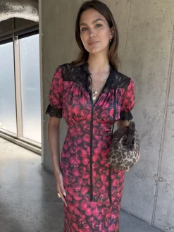 Never Fully Dressed Red Cherry Lyla Dress