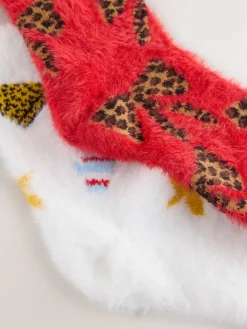 Never Fully Dressed Red/White Elements Cosy Socks 2 Pack Best