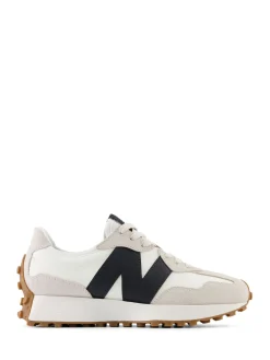 New Balance 327 Trainers Black on White New