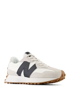New Balance 327 Trainers Black on White New