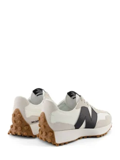 New Balance 327 Trainers Black on White New