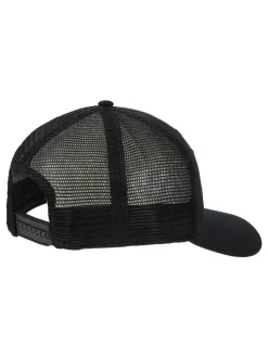 New Balance Black Stacked Patch Logo Trucker 100% Cotton Hat Hot