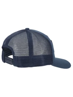 New Balance Blue Stacked Patch Logo Trucker 100% Cotton Hat Sale