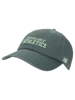 New Balance Green 6 Panel Athletics 100% Cotton Hat Online
