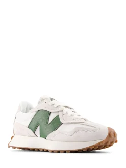 New Balance 327 Trainers White/Green Outlet