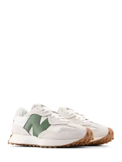 New Balance 327 Trainers White/Green Outlet