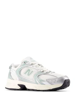 New Balance White/Green Womens 530 Trainers Outlet