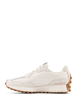 New Balance White/Leopard Print 327 Trainers New