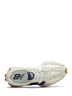 New Balance White/Navy Blue 327 Trainers New
