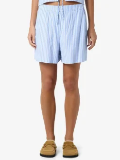 NOISY MAY Blue Stripe Shorts Best