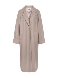 NOISY MAY Brown Long Coat Sale