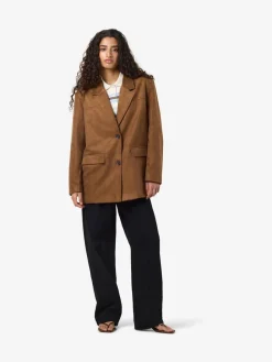 NOISY MAY Brown Long Sleeve Blazer Outlet