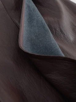 Nothing Ordinary Chocolate Brown Faux Leather Wrap Midi Kilt Skirt Best