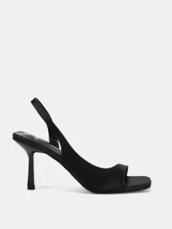 Novo Wide Fit Wide Fit Leah Slingback Sandals Black Sale