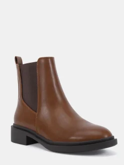 Novo Dottie Flat Chelsea Ankle Boots Brown Online