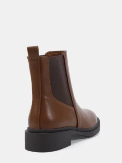 Novo Dottie Flat Chelsea Ankle Boots Brown Online