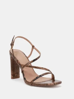 Novo MONDRIAN Strappy Heeled Sandals Brown Sale