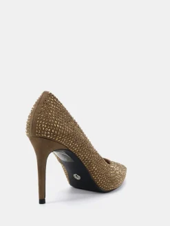 Novo Metallic Wide Fit Immaculate Point Court Shoes Best