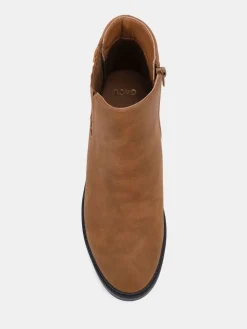 Novo Natural Wide Fit Wide Fit Darlina Flat Chelsea Ankle Boots Online