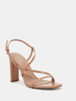 Novo Wide Fit MONDRIAN Strappy Heeled Sandals Nude Discount
