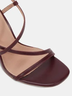 Novo MONDRIAN Strappy Heeled Sandals Red Clearance